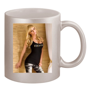 Sara Jean Underwood 11oz Metallic Silver Mug