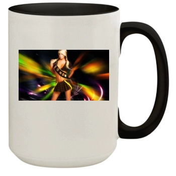 Sara Jean Underwood 15oz Colored Inner & Handle Mug