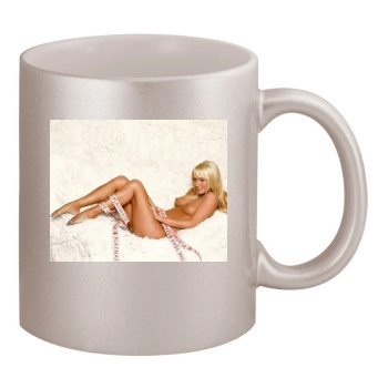 Sara Jean Underwood 11oz Metallic Silver Mug