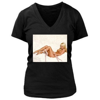 Sara Jean Underwood Women's Deep V-Neck TShirt