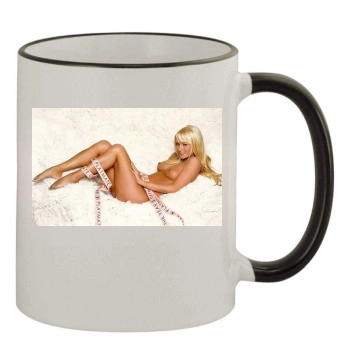 Sara Jean Underwood 11oz Colored Rim & Handle Mug