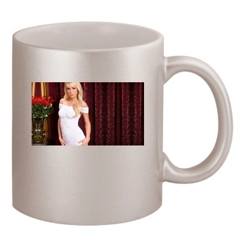 Sara Jean Underwood 11oz Metallic Silver Mug