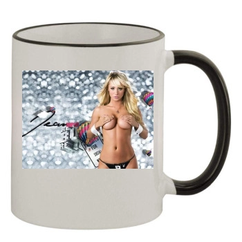 Sara Jean Underwood 11oz Colored Rim & Handle Mug