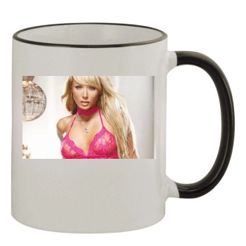 Sara Jean Underwood 11oz Colored Rim & Handle Mug