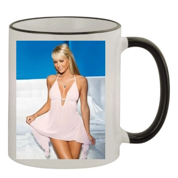 Sara Jean Underwood 11oz Colored Rim & Handle Mug