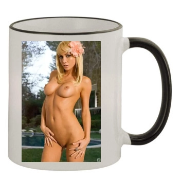 Sara Jean Underwood 11oz Colored Rim & Handle Mug