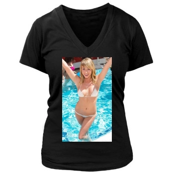 Sara Jean Underwood Women's Deep V-Neck TShirt