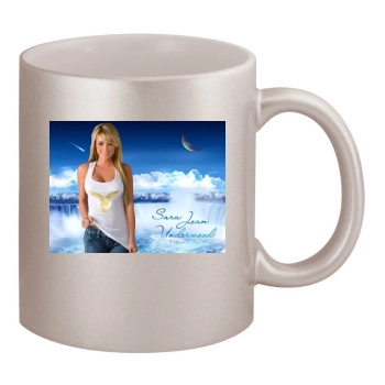 Sara Jean Underwood 11oz Metallic Silver Mug