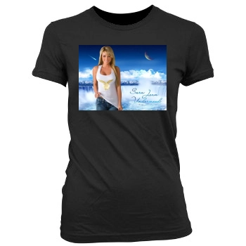 Sara Jean Underwood Women's Junior Cut Crewneck T-Shirt