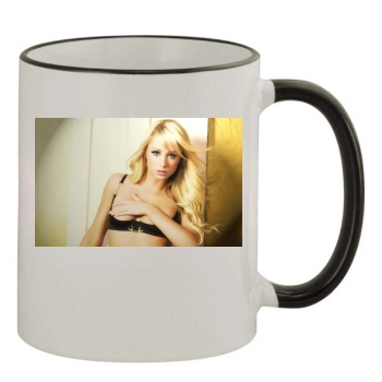 Sara Jean Underwood 11oz Colored Rim & Handle Mug