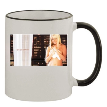 Sara Jean Underwood 11oz Colored Rim & Handle Mug