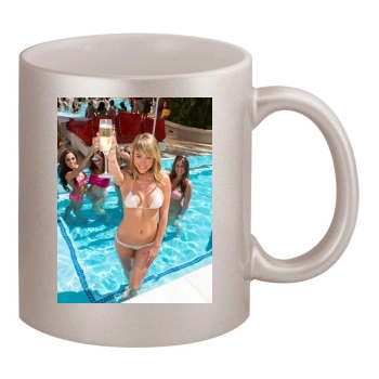 Sara Jean Underwood 11oz Metallic Silver Mug