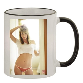 Sara Jean Underwood 11oz Colored Rim & Handle Mug