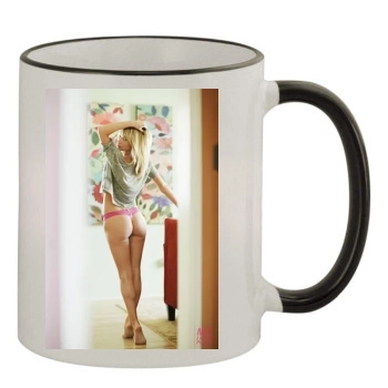 Sara Jean Underwood 11oz Colored Rim & Handle Mug