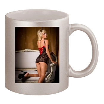 Sara Jean Underwood 11oz Metallic Silver Mug