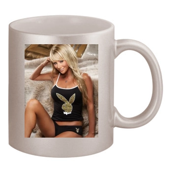 Sara Jean Underwood 11oz Metallic Silver Mug