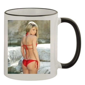 Sara Jean Underwood 11oz Colored Rim & Handle Mug