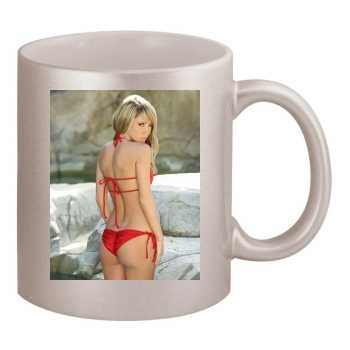 Sara Jean Underwood 11oz Metallic Silver Mug