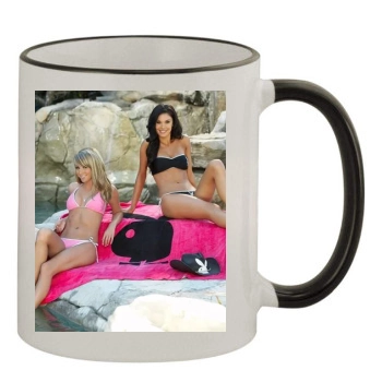 Sara Jean Underwood 11oz Colored Rim & Handle Mug