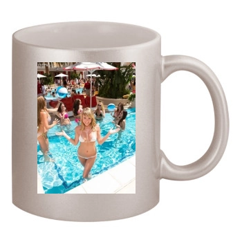 Sara Jean Underwood 11oz Metallic Silver Mug