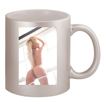 Sara Jean Underwood 11oz Metallic Silver Mug