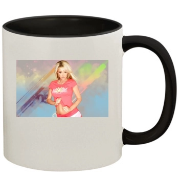 Sara Jean Underwood 11oz Colored Inner & Handle Mug