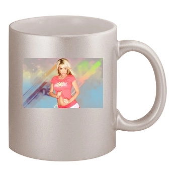 Sara Jean Underwood 11oz Metallic Silver Mug