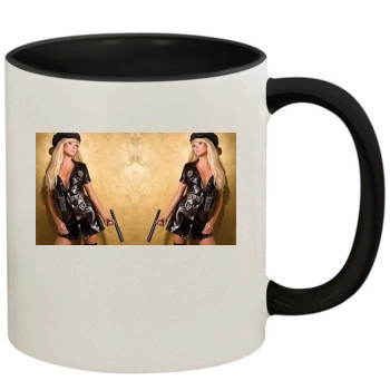 Sara Jean Underwood 11oz Colored Inner & Handle Mug