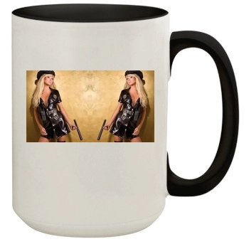 Sara Jean Underwood 15oz Colored Inner & Handle Mug