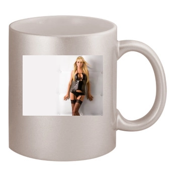 Sara Jean Underwood 11oz Metallic Silver Mug