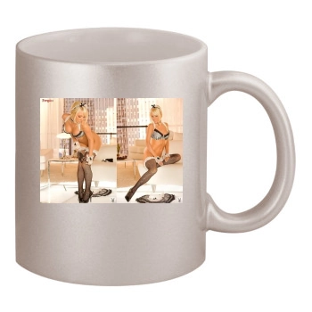 Sara Jean Underwood 11oz Metallic Silver Mug