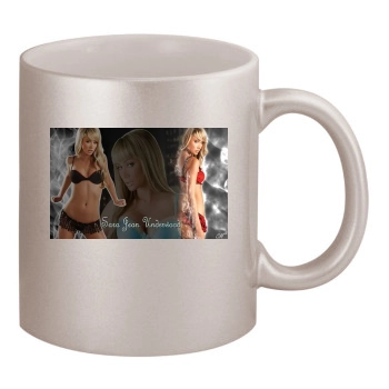 Sara Jean Underwood 11oz Metallic Silver Mug