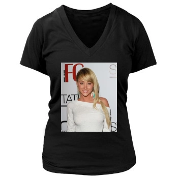 Sara Jean Underwood Women's Deep V-Neck TShirt