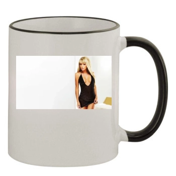 Sara Jean Underwood 11oz Colored Rim & Handle Mug