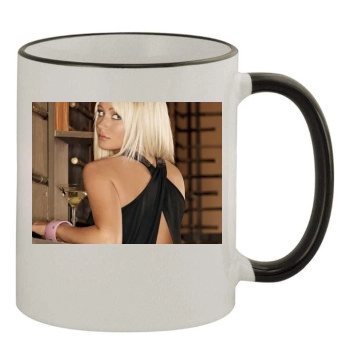 Sara Jean Underwood 11oz Colored Rim & Handle Mug