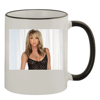 Sara Jean Underwood 11oz Colored Rim & Handle Mug