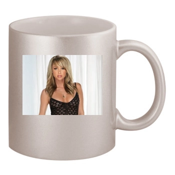 Sara Jean Underwood 11oz Metallic Silver Mug