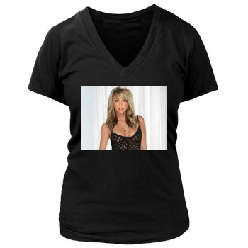 Sara Jean Underwood Women's Deep V-Neck TShirt