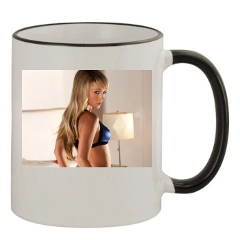 Sara Jean Underwood 11oz Colored Rim & Handle Mug