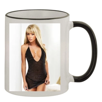 Sara Jean Underwood 11oz Colored Rim & Handle Mug