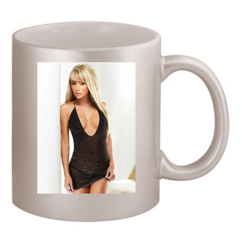 Sara Jean Underwood 11oz Metallic Silver Mug