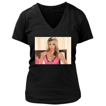 Sara Jean Underwood Women's Deep V-Neck TShirt