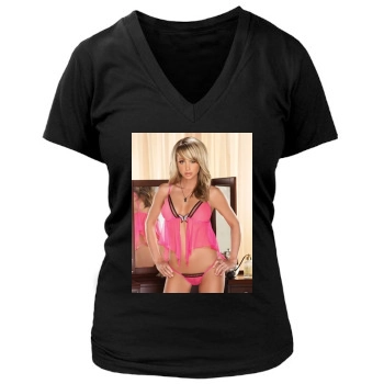 Sara Jean Underwood Women's Deep V-Neck TShirt