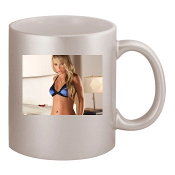 Sara Jean Underwood 11oz Metallic Silver Mug