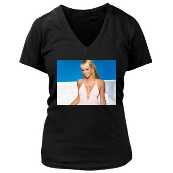 Sara Jean Underwood Women's Deep V-Neck TShirt