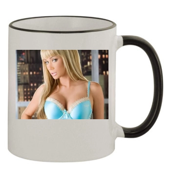 Sara Jean Underwood 11oz Colored Rim & Handle Mug