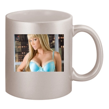 Sara Jean Underwood 11oz Metallic Silver Mug