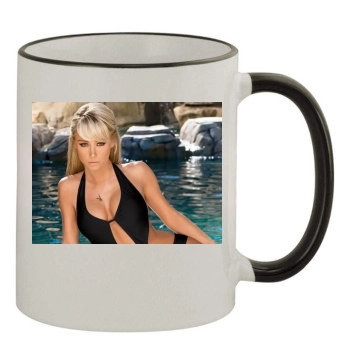 Sara Jean Underwood 11oz Colored Rim & Handle Mug