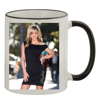 Sara Jean Underwood 11oz Colored Rim & Handle Mug