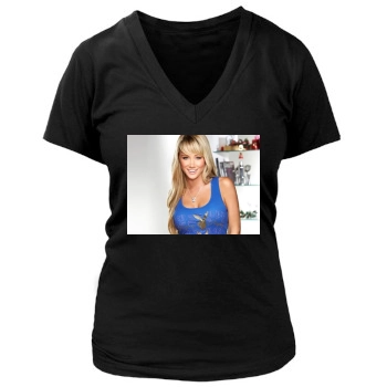 Sara Jean Underwood Women's Deep V-Neck TShirt